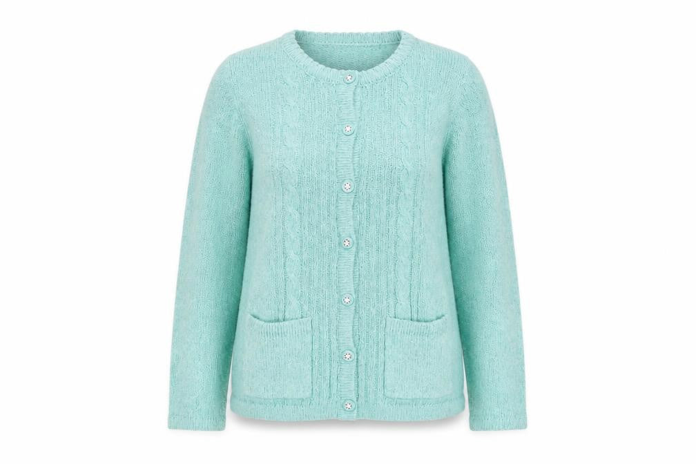 Honor Millburn Womens Green Cardigan Size S 10-12 Knit Long Sleeve