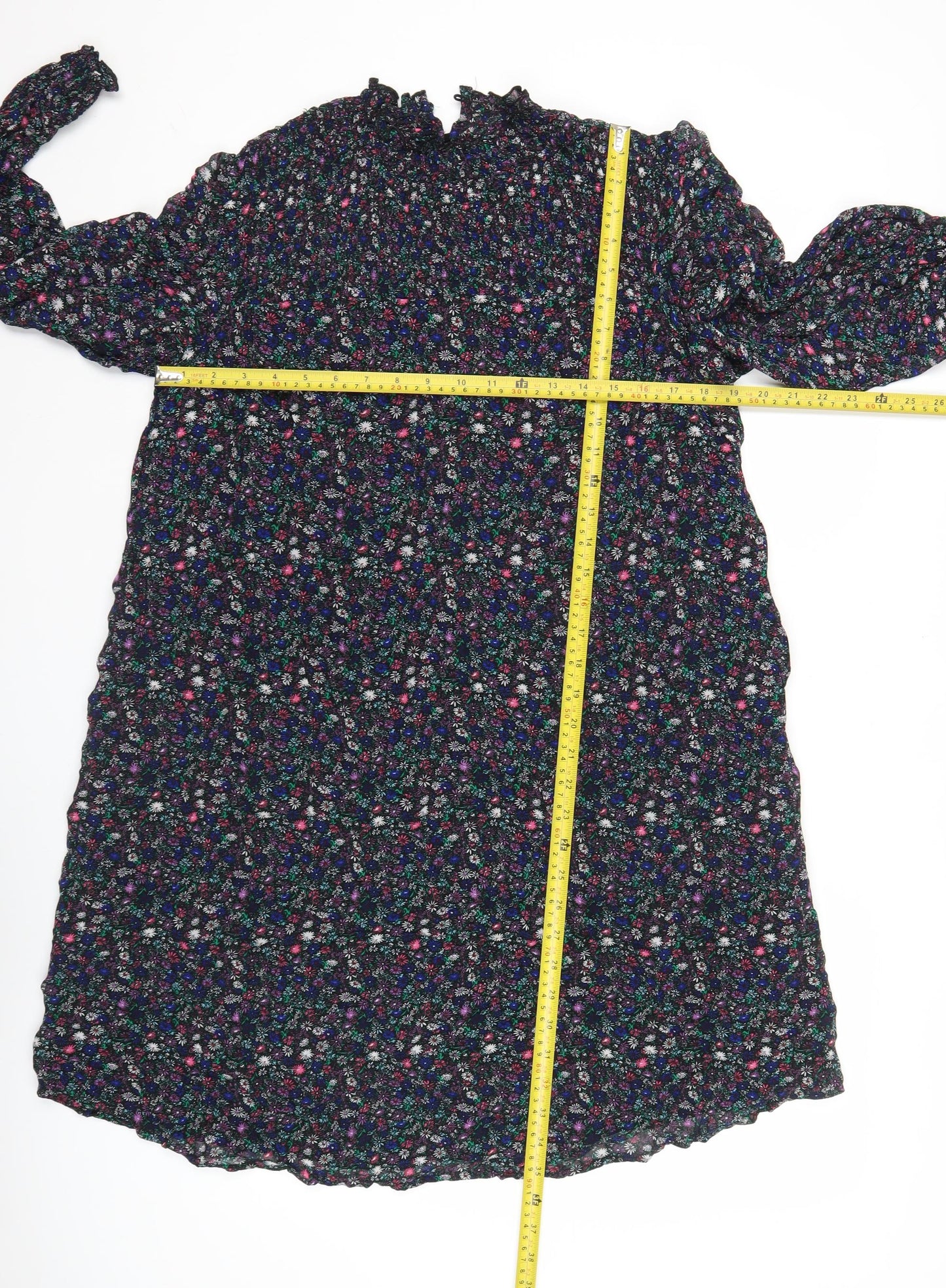 Marks and Spencer Womens Multicoloured Floral Shift Dress Size 12