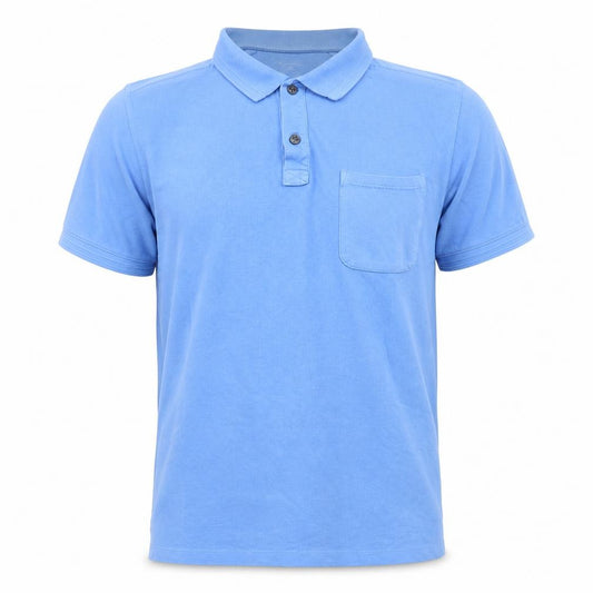 Gap Men's Blue Cotton Polo Shirt Size S Short Sleeve Casual