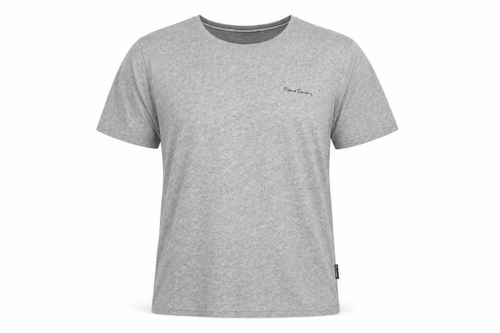 Pierre Cardin Mens Grey Crew Neck Jersey Cotton T-Shirt Size L