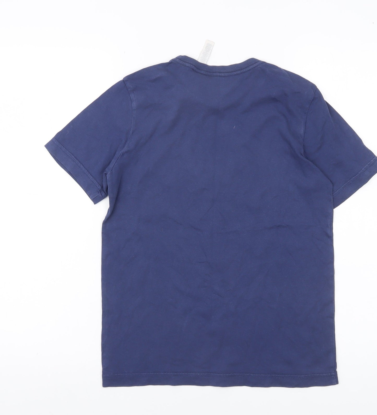 Adidas Boys Blue 11-12 Years Short Sleeve Logo T-Shirt