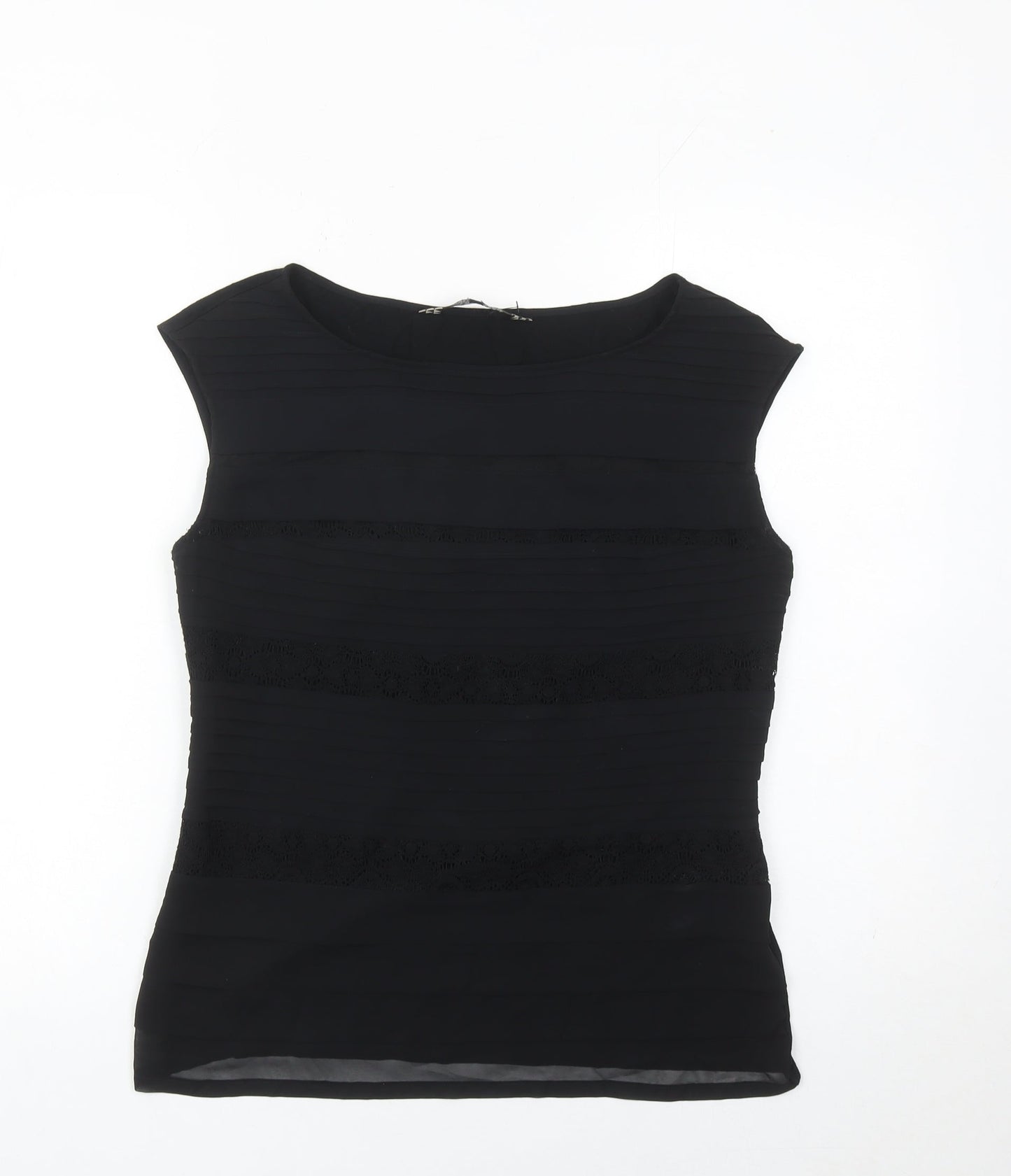 Principles by Ben de Lisi Women's Black Size 12 Sleeveless Lace Blouse