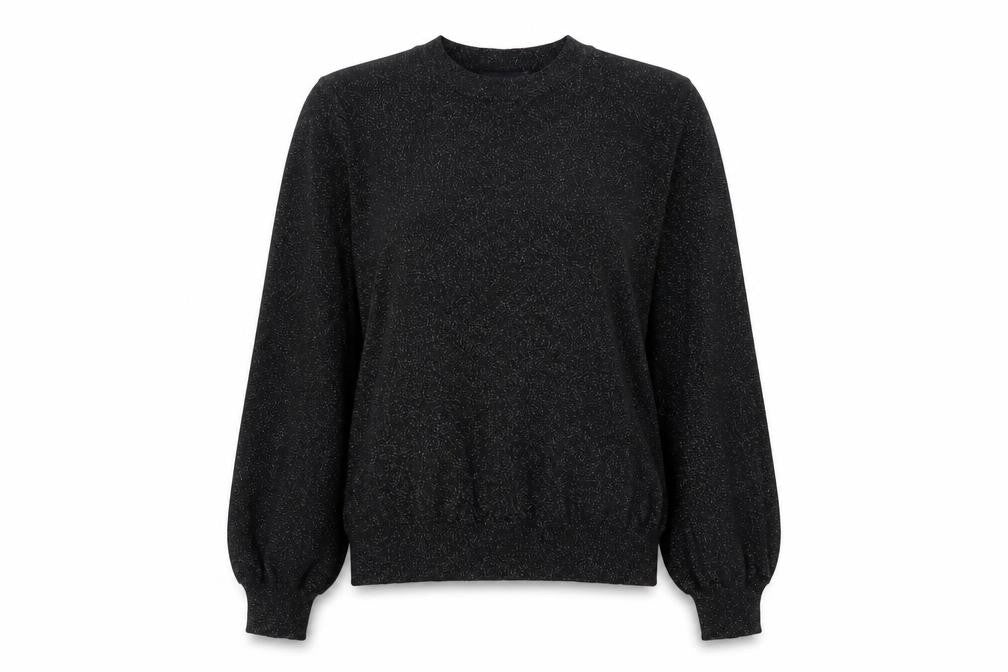 Marks and Spencer Womens Black Glitter Pullover Jumper L