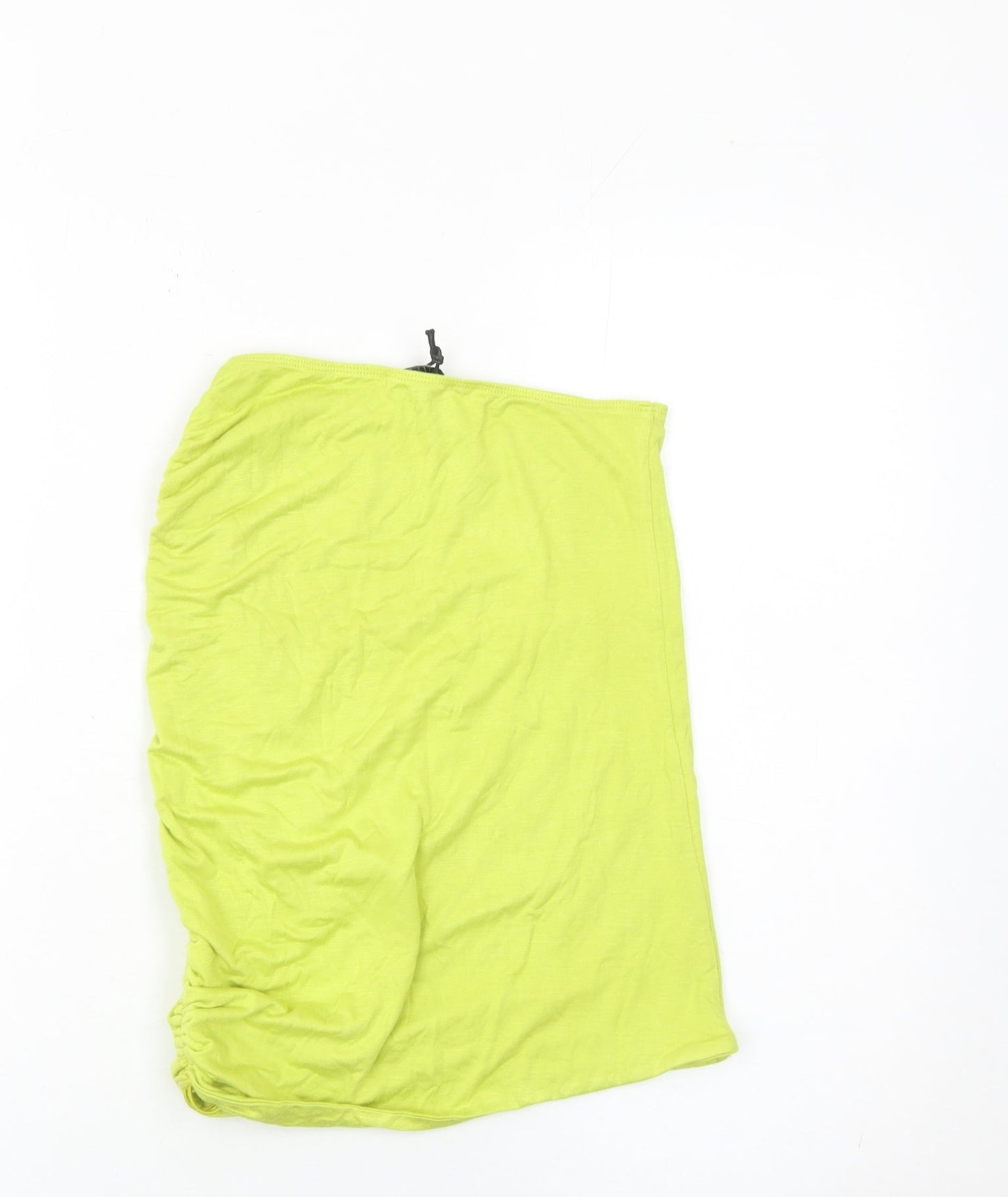 Mars The Label Women’s Green Small Ruched Pencil Skirt