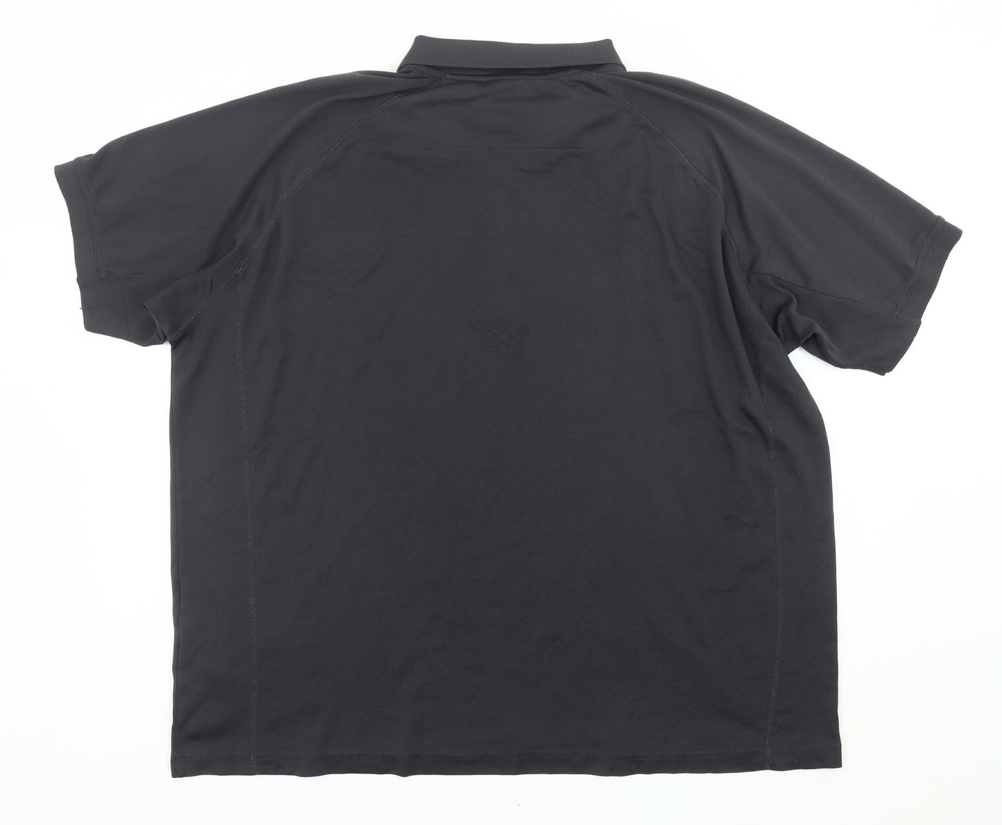 Regatta Men’s Black 3XL Polo Shirt Short Sleeve Polyester Outdoor