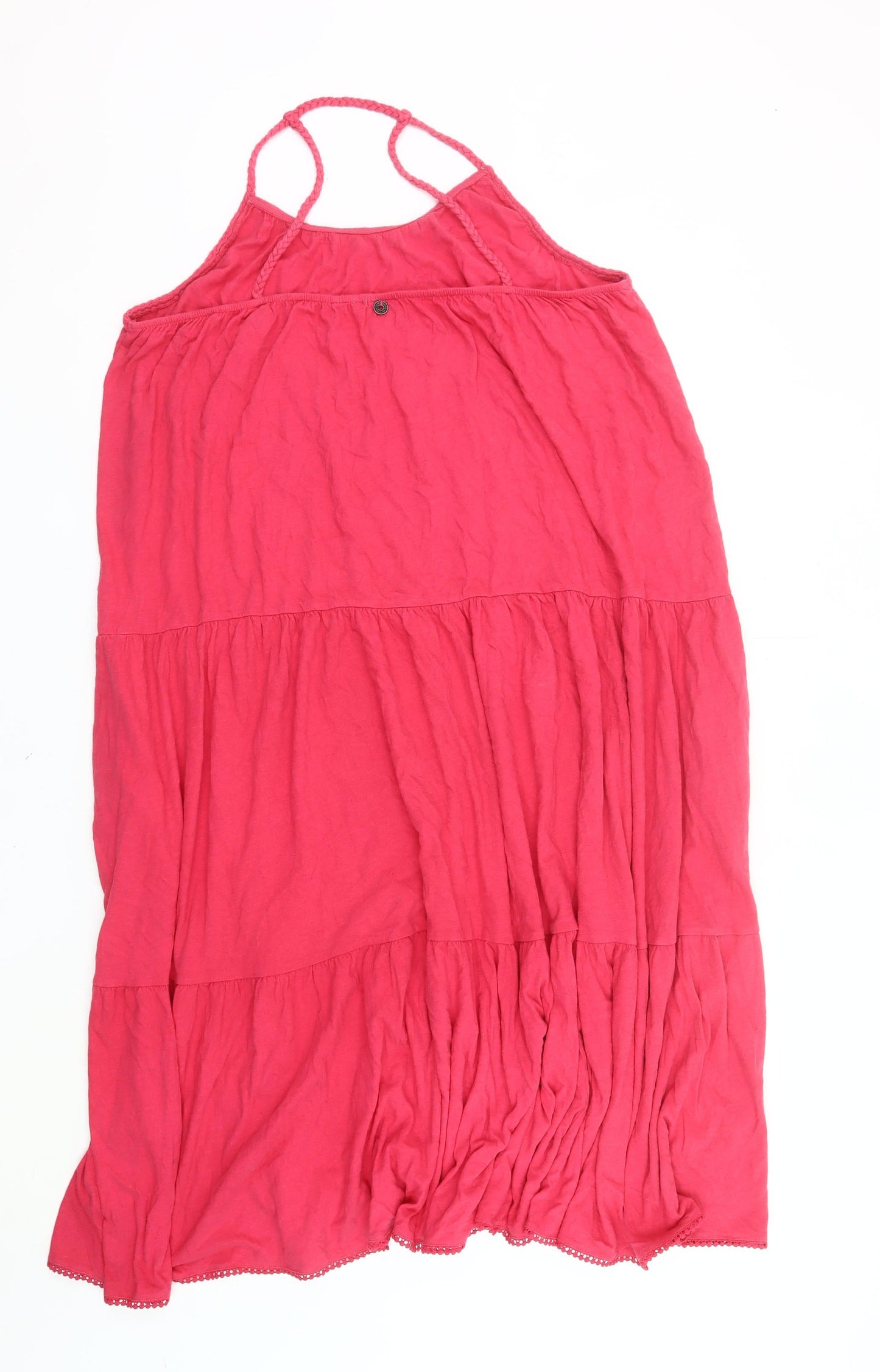 Superdry Women’s Pink Halter Midi Maxi Summer Dress UK16