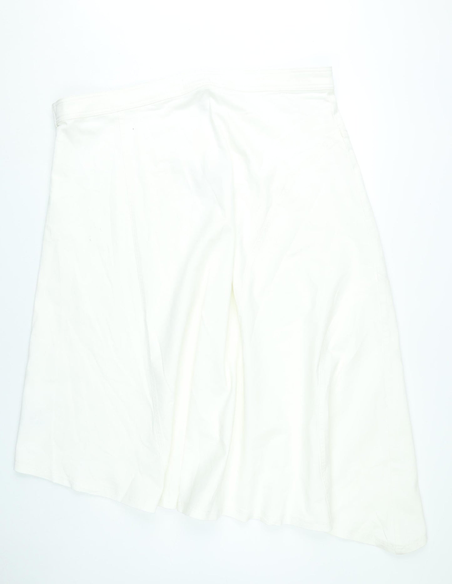 Marks and Spencer Women’s White A-Line Canvas Skirt Size 24 Plus