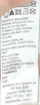 Marks and Spencer Women’s White A-Line Canvas Skirt Size 24 Plus