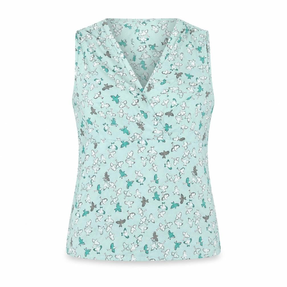 Laura Ashley Womens Blouse Size 14 Multicoloured Sleeveless V-Neck