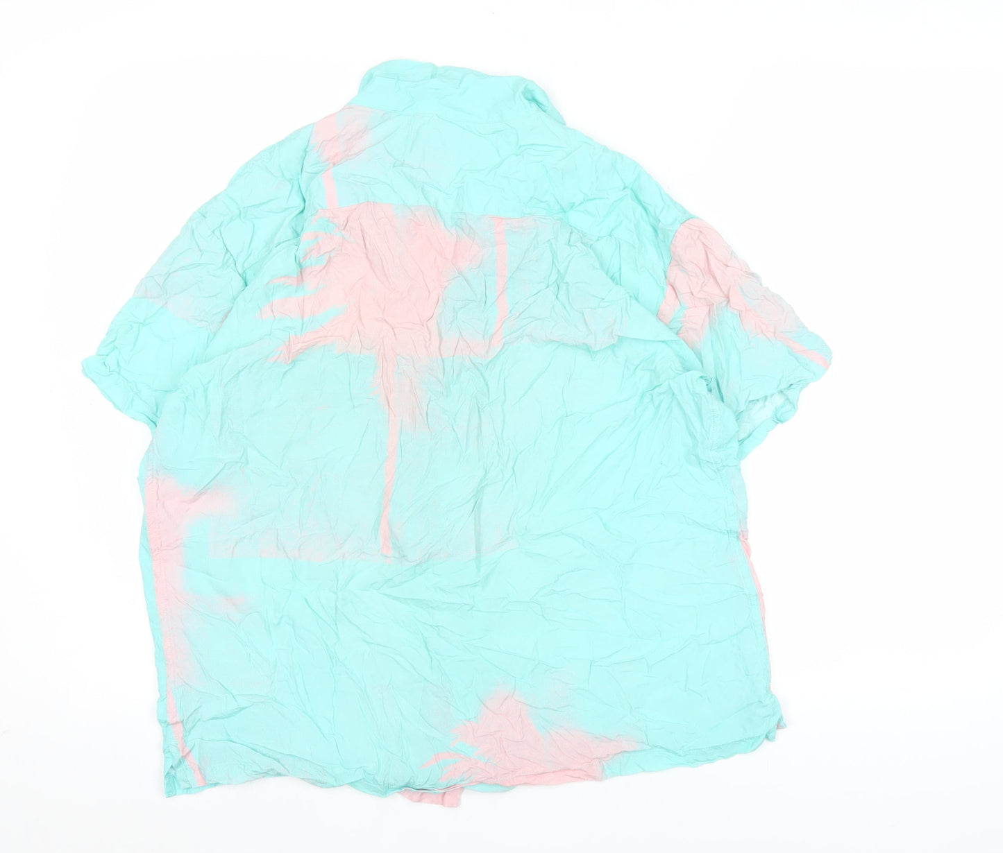 Double Rainbouu Men’s Multicoloured Cotton Button-Up Shirt M