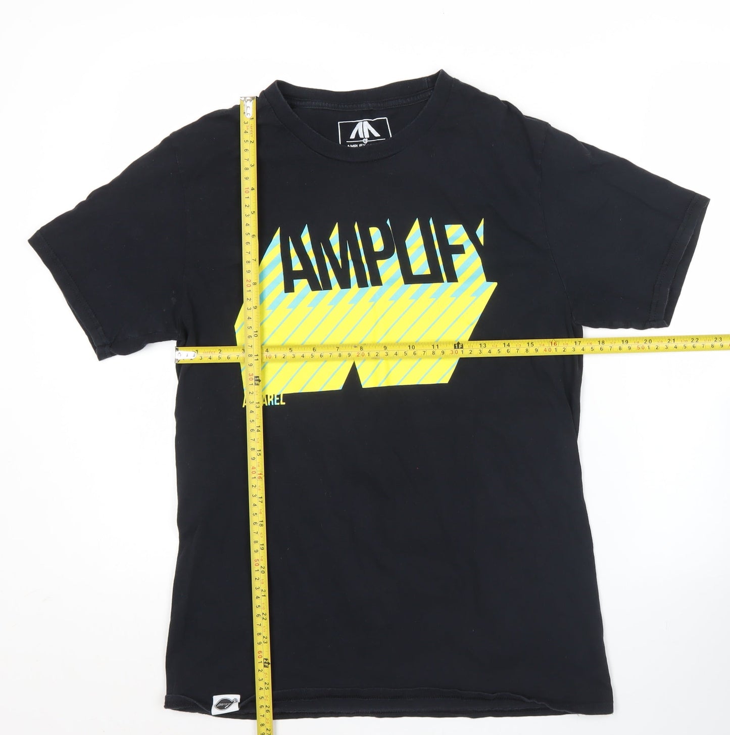 Amplify Apparel Men's Black M Graphic Music T-Shirt Crew Neck