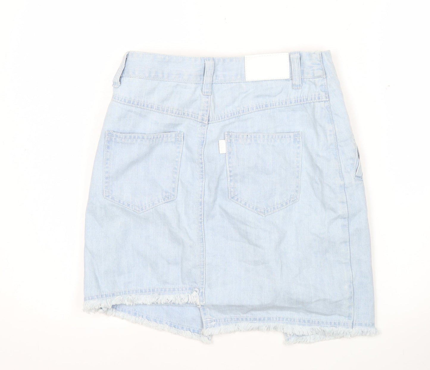 SJYP Womens Blue Denim Wrap Skirt Size S Casual Summer Pockets