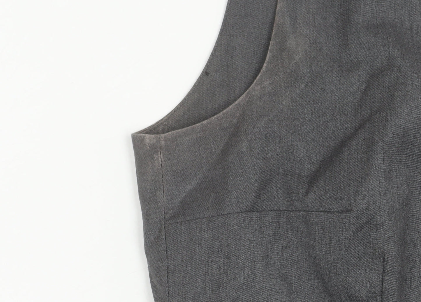 H&M Women’s Grey Sheath Dress Size 10 Sleeveless Beaded Neckline