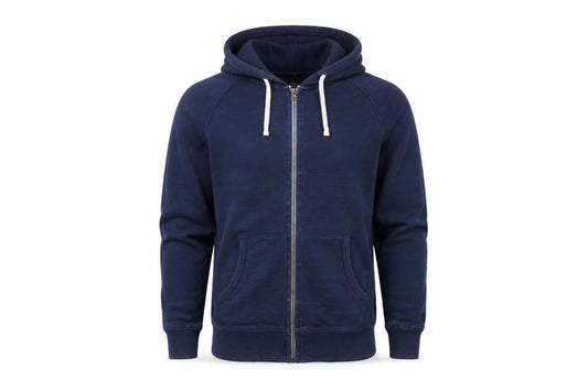 Boden Men’s Blue Cotton Full Zip Hooded Jacket Size S