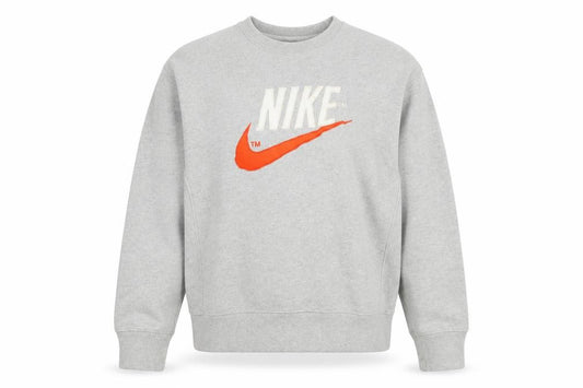 Womens UK S Regular Nike Grey Pullover Sweatshirt