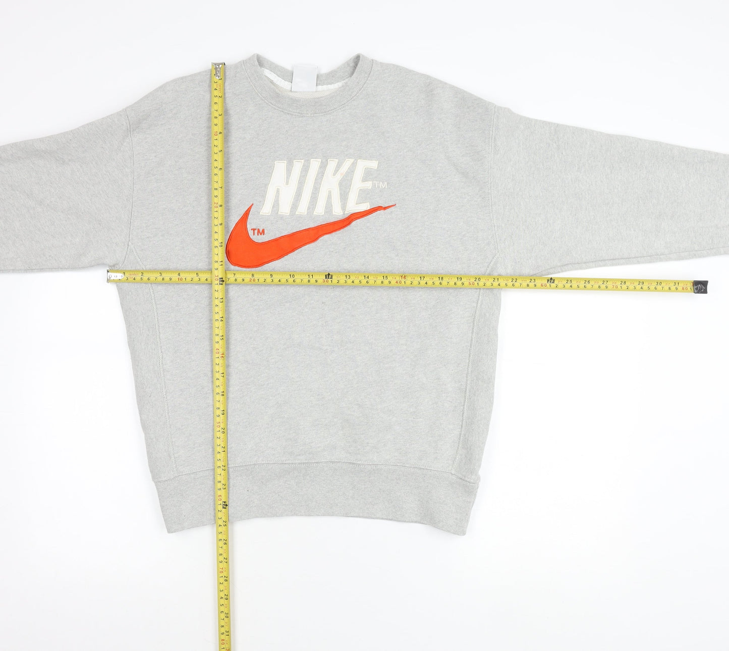 Nike Women’s Grey Sweatshirt Small Pullover Logo Crew Neck Cotton