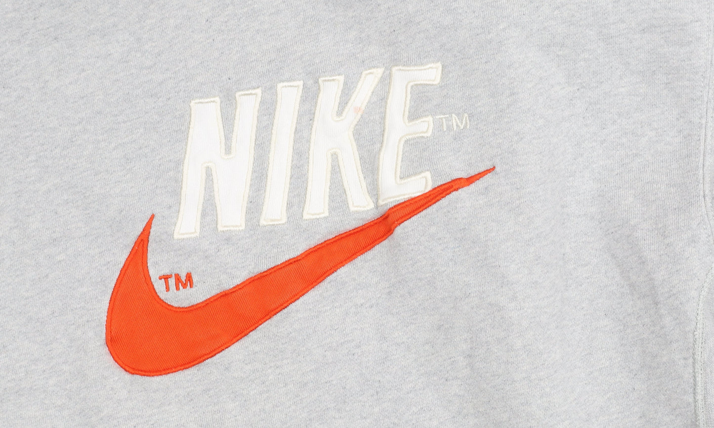 Nike Women’s Grey Sweatshirt Small Pullover Logo Crew Neck Cotton