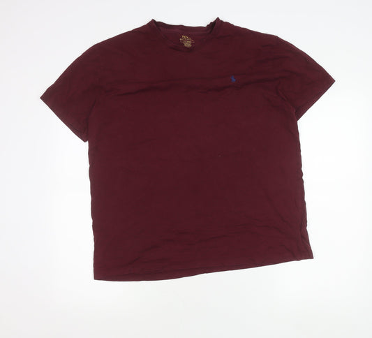 Ralph Lauren Men’s Red L Classic Fit Cotton Crew Neck T-Shirt