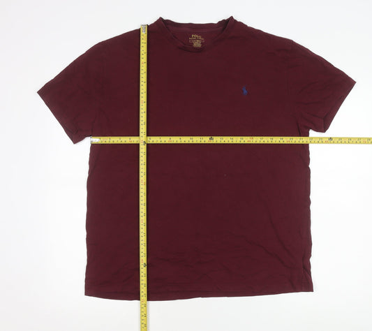 Ralph Lauren Men’s Red L Classic Fit Cotton Crew Neck T-Shirt