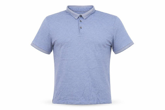 Jasper Conran Men’s Blue Cotton Polo Shirt L Short Sleeve Casual