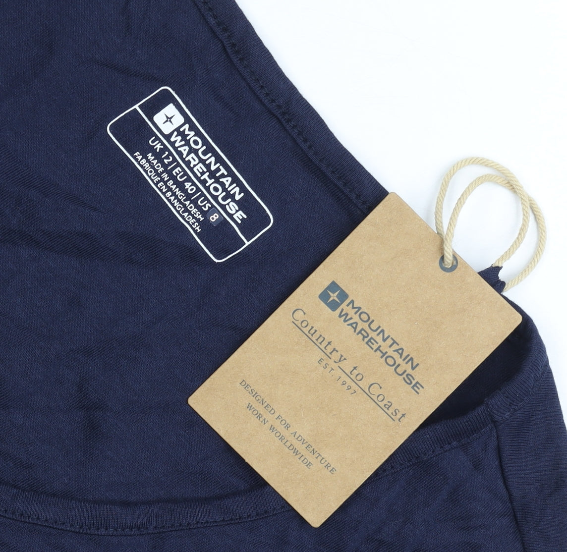 Mountain Warehouse Womens Blue Size 12 A-Line Casual Jersey Dress