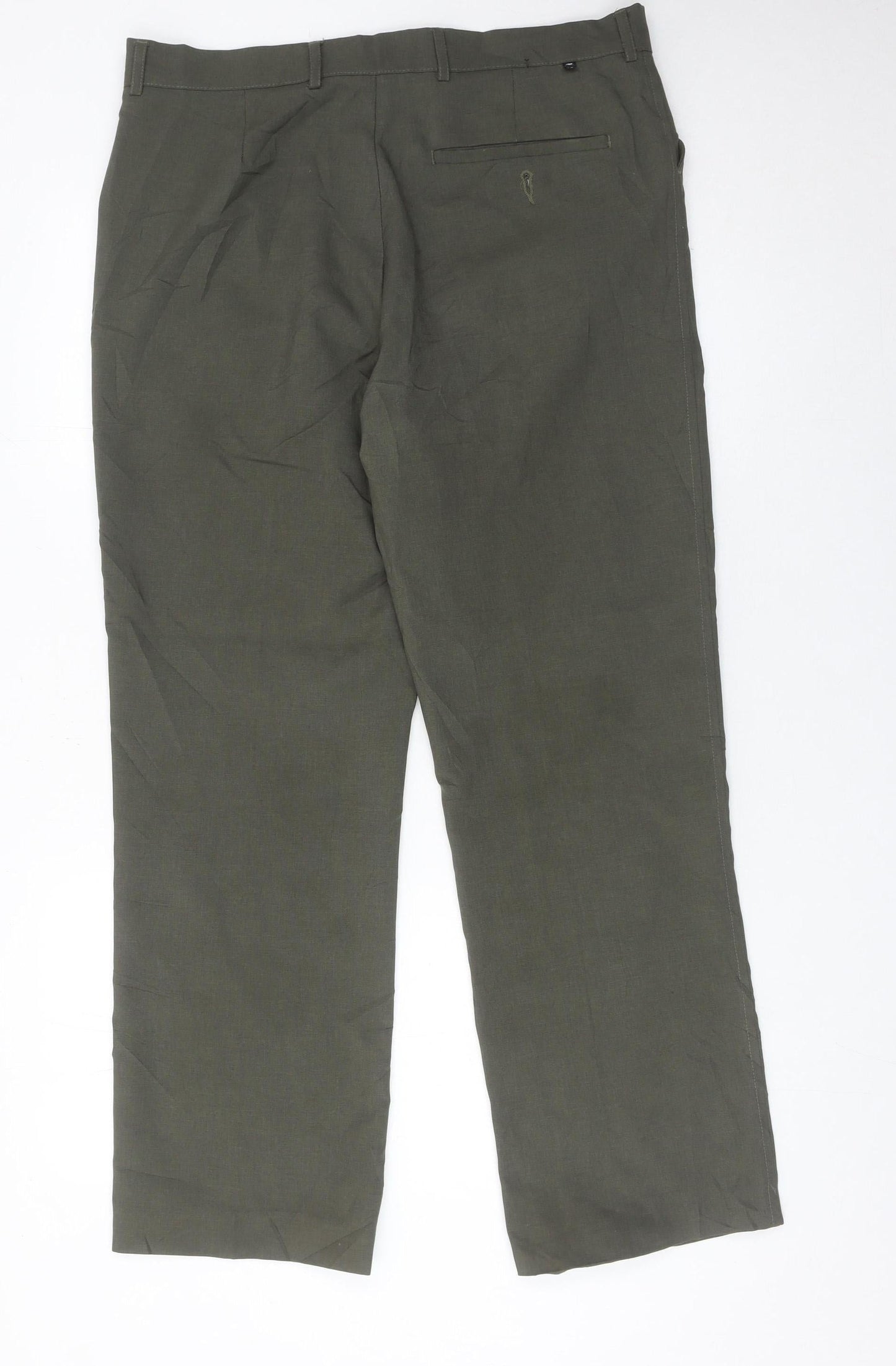 Farah Men’s Green Chino Trousers Size 34W 29L Straight Leg