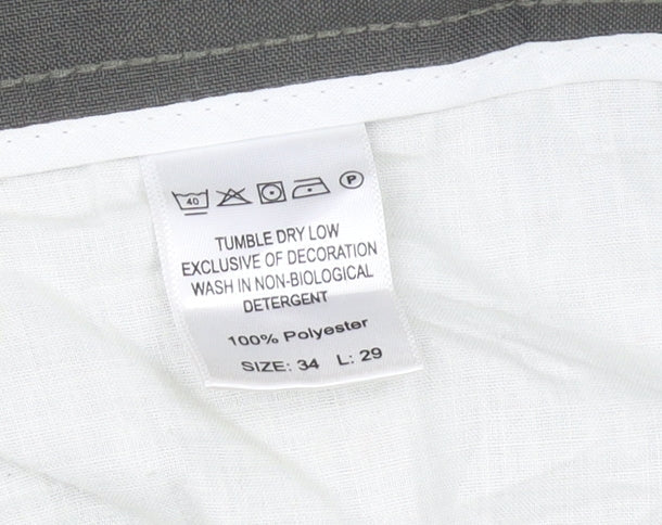 Farah Men’s Green Chino Trousers Size 34W 29L Straight Leg