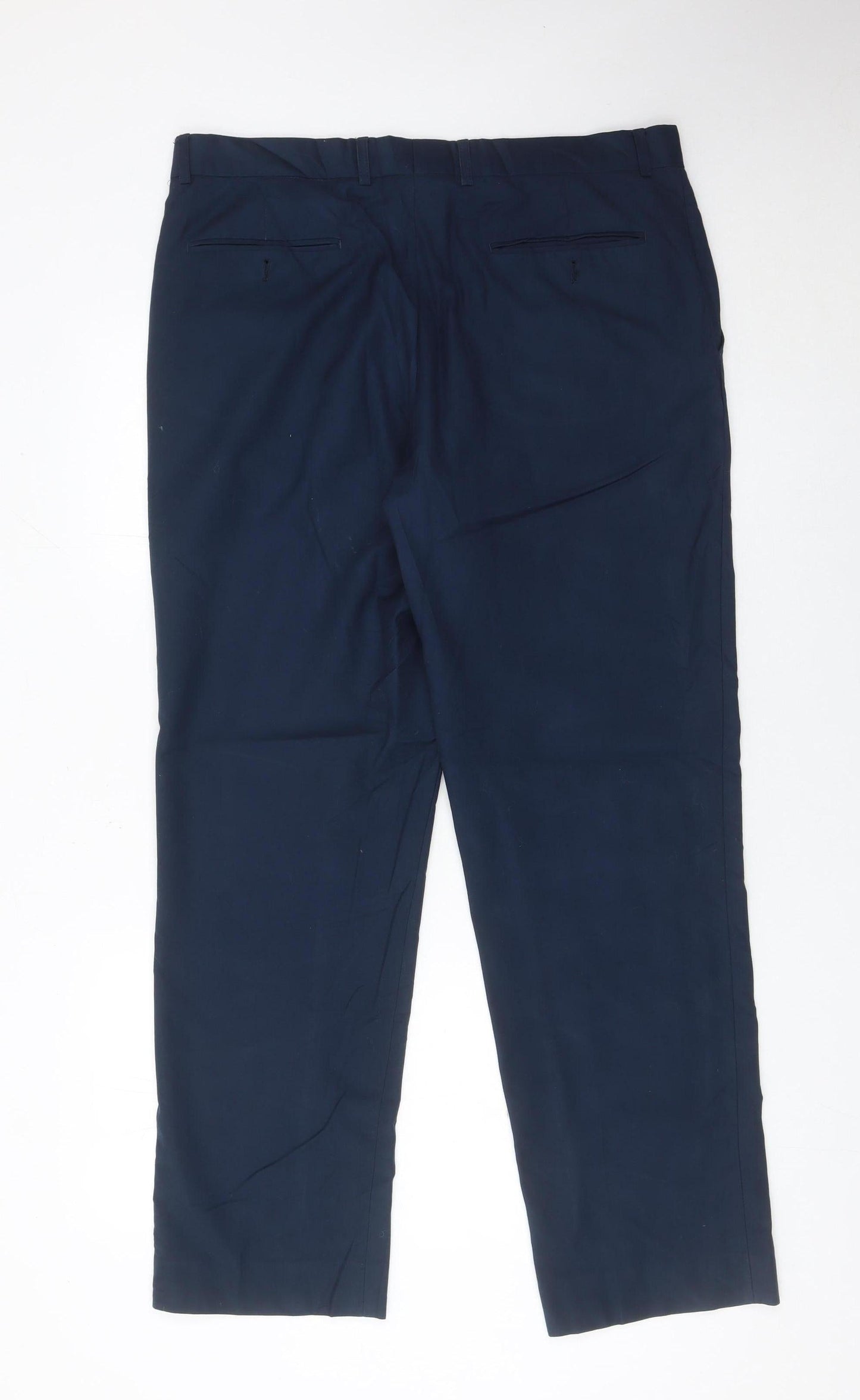 Tailor & Cutter Men’s Blue Regular Fit 36W 31L Dress Trousers