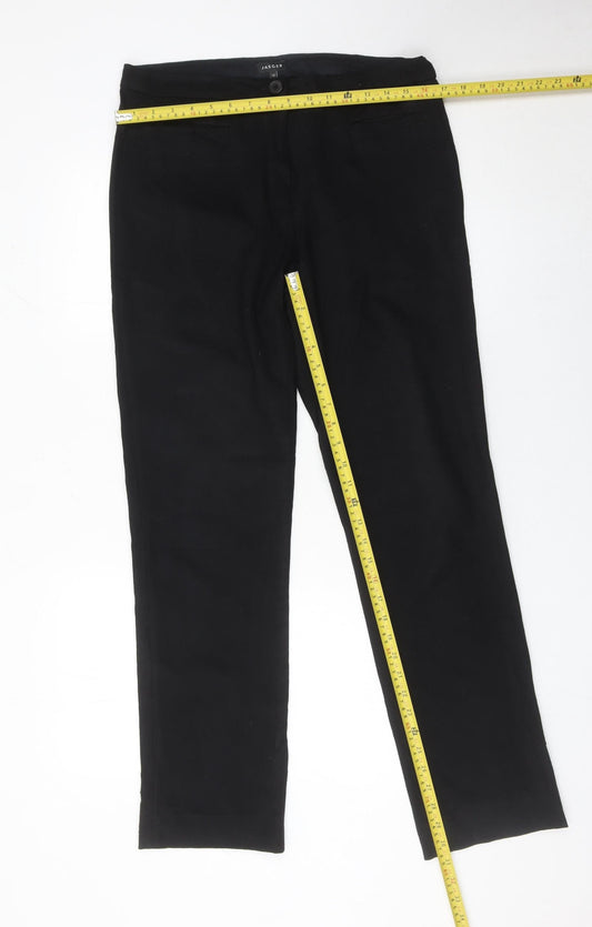 Jaeger Women Black Size 12 Slim Straight Dress Pants