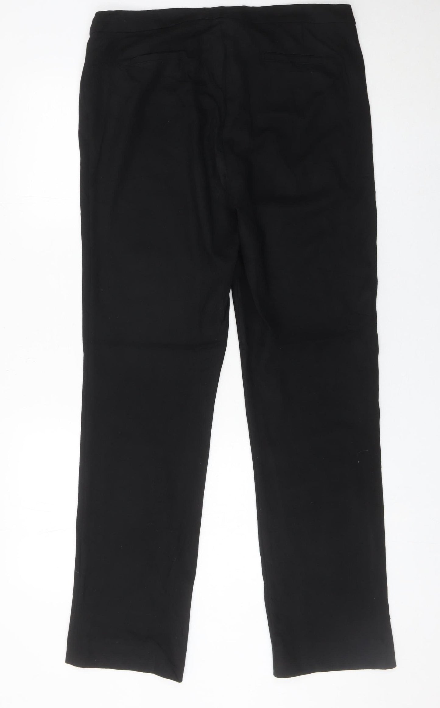 Jaeger Women Black Size 12 Slim Straight Dress Pants
