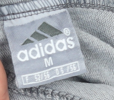 Adidas Womens Grey Jogger Trousers M Sports Stripe Casual Comfort