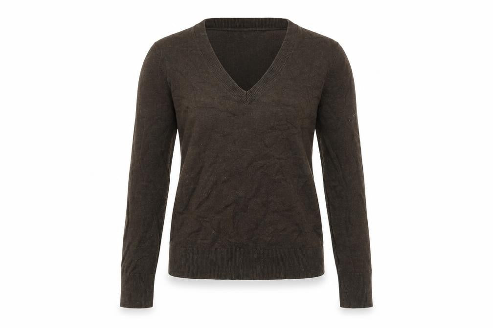 Womens UK XS Regular Tommy Hilfiger Brown Pullover Tight-Knit