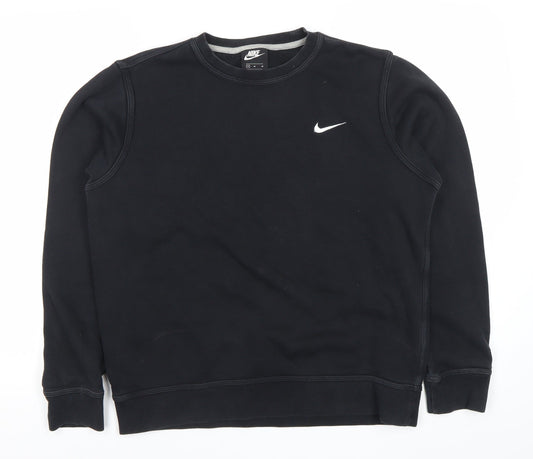 Nike Mens Black M Sweatshirt Crew Neck Pullover Sportswear