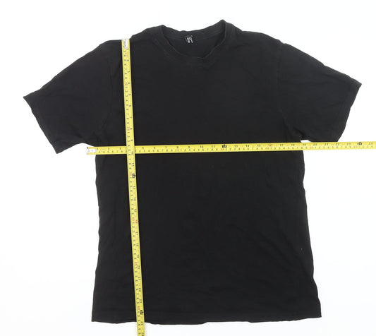 Donnay Men’s Black Cotton Crew Neck Short Sleeve T-Shirt Size M