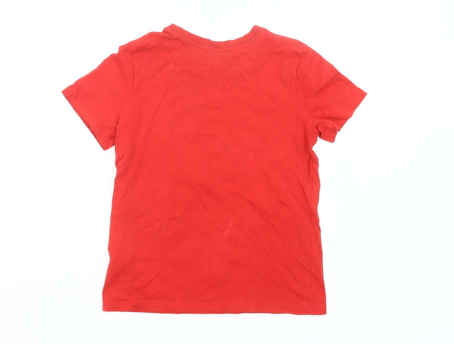 Among Us Boys Red Graphic T-Shirt 10-11 Years Short Sleeve Cotton