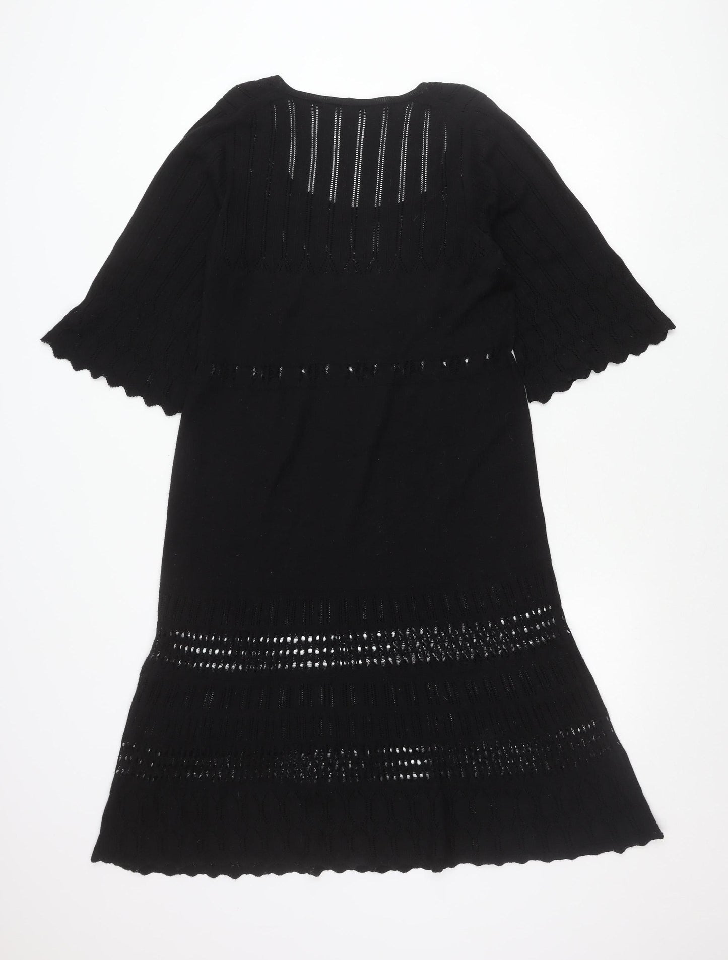 Marks and Spencer Women’s Black Knit Shift Dress Size 12