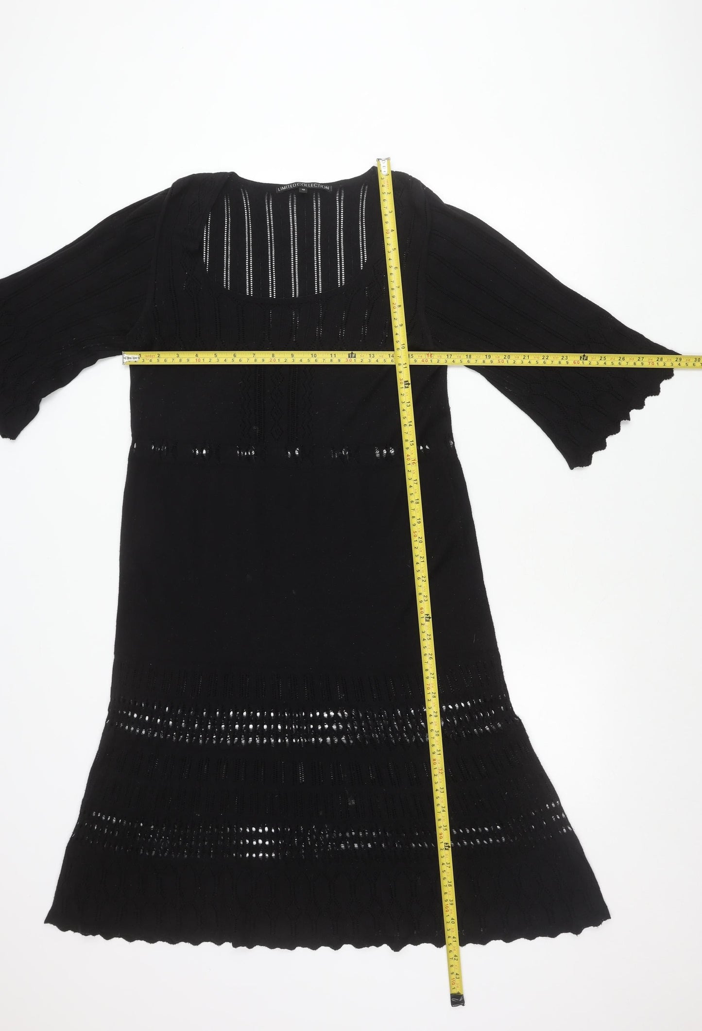 Marks and Spencer Women’s Black Knit Shift Dress Size 12