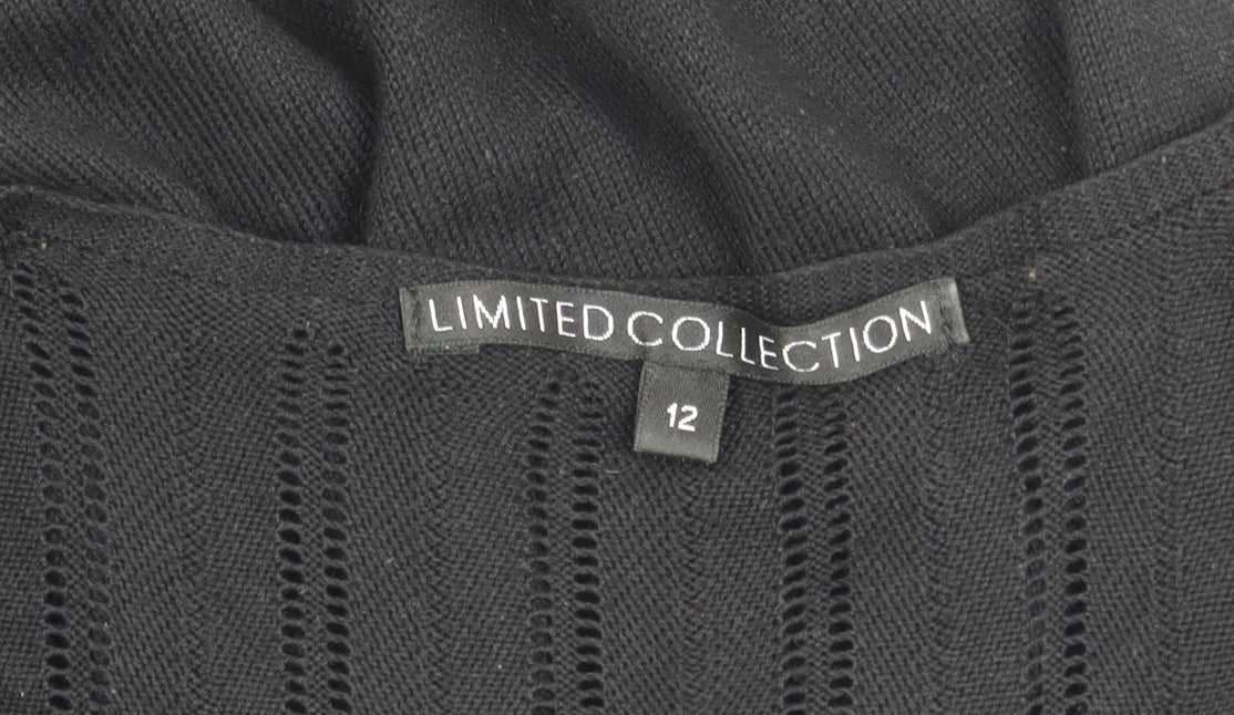 Marks and Spencer Women’s Black Knit Shift Dress Size 12