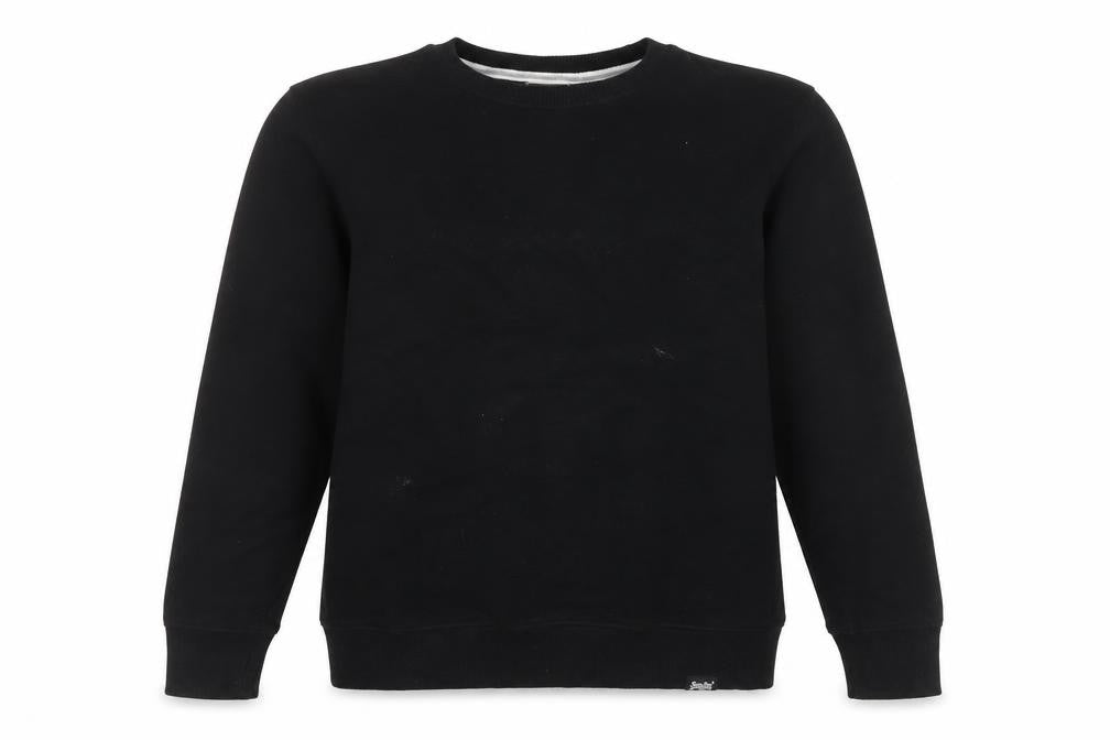 Womens UK 8 Regular Superdry Black Pullover Sweatshirt