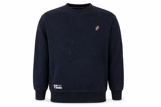 Mens UK XS Regular Superdry Blue Pullover Sweatshirt