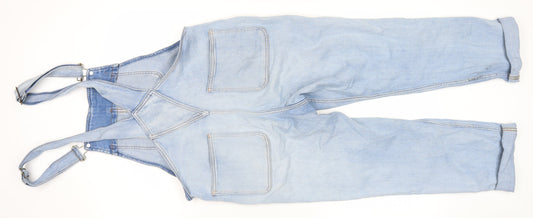 Fat Face Women’s Blue Denim Dungarees Size 10 Regular Fit