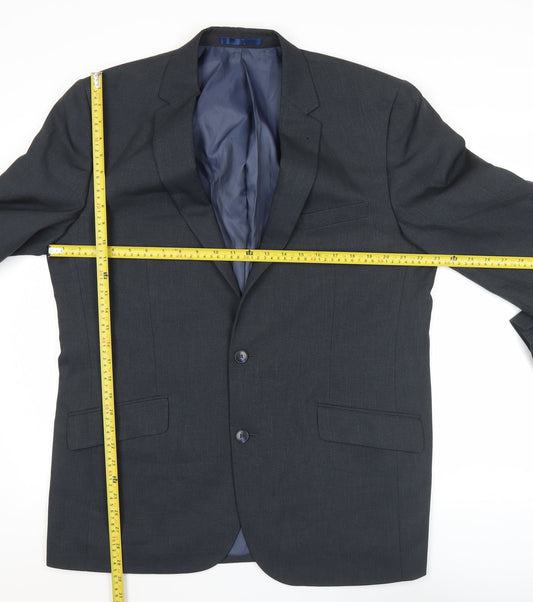 Taylor & Wright Men’s Grey 44R Notch Lapel Blazer Jacket