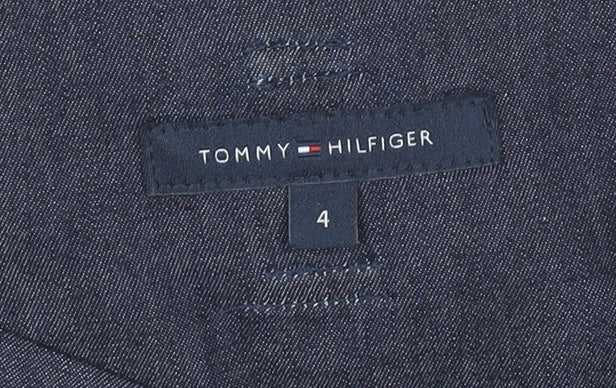 Tommy Hilfiger Womens Blue Cotton A-Line Skirt Size 8
