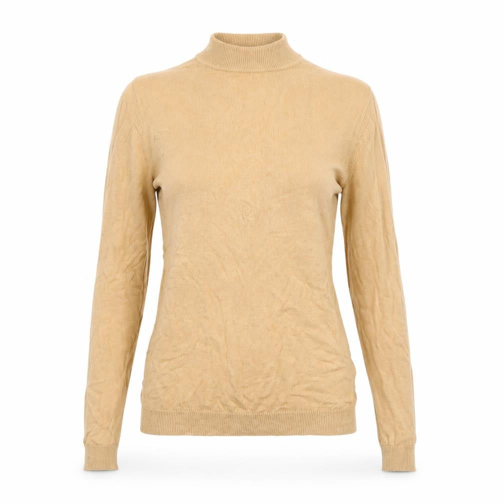 ASOS Women’s Beige Cotton Mock Neck Pullover Jumper 2XS