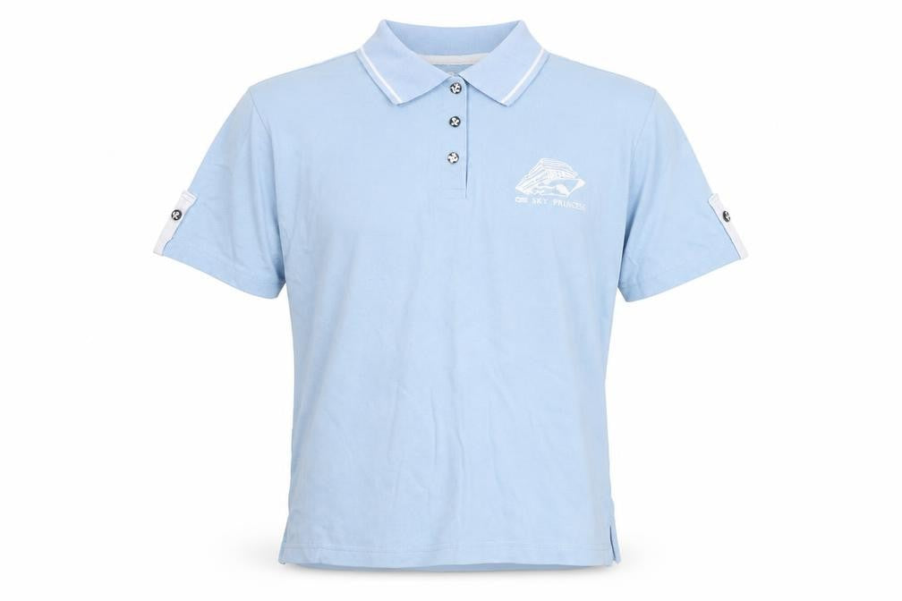 Princess Cruises Men’s Blue Polo Shirt M Logo Travel Cotton