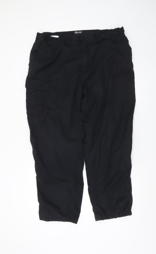 Craghoppers Men's Black Cargo Trousers Size S 30W Lightweight Outdoor