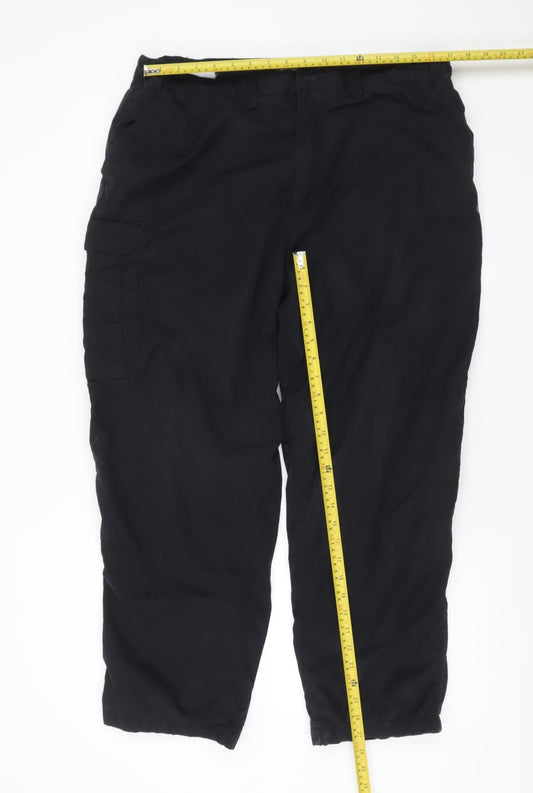 Craghoppers Men's Black Cargo Trousers Size S 30W Lightweight Outdoor