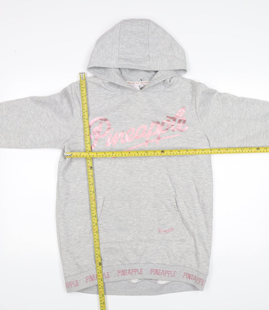 Pineapple Dance Studios Girls Grey Pullover Hoodie 12-13Y Logo Print Primark