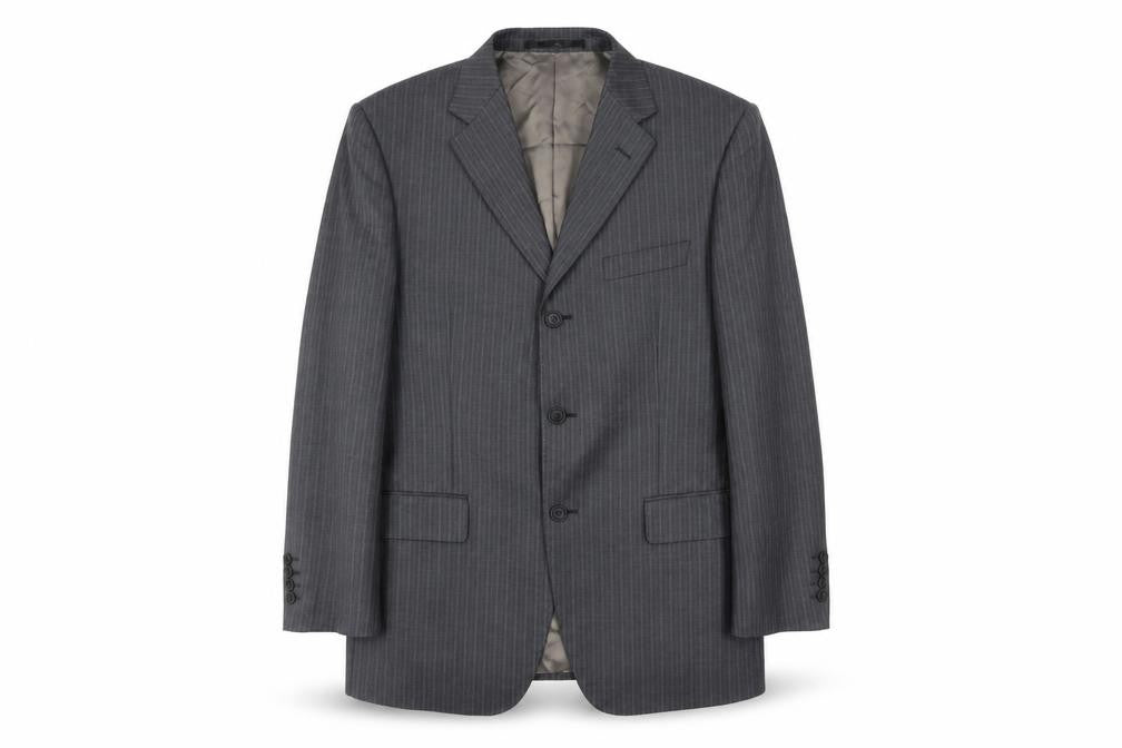 Marks and Spencer Men’s Grey Wool Pinstripe Suit Jacket 40S