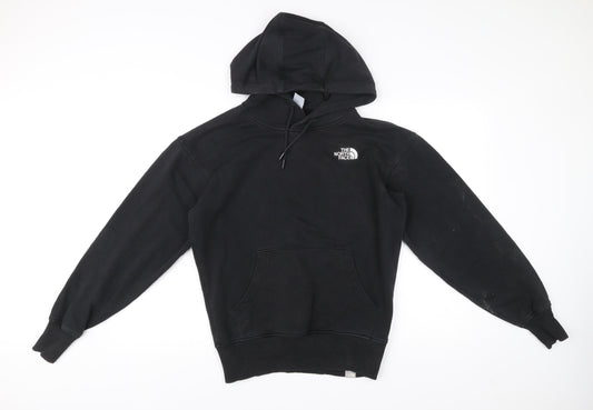 The North Face Womens Black Pullover Hoodie Size M 70% Cotton